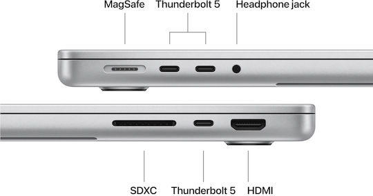 Apple MacBook Pro 14.2" IPS Retina Display 120Hz (M5 Pro-15-Core/24GB/1TB SSD/16-Core GPU) Silver (GR Keyboard)