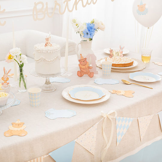 Baby Bodysuit Napkins Light Blue 10 Pieces