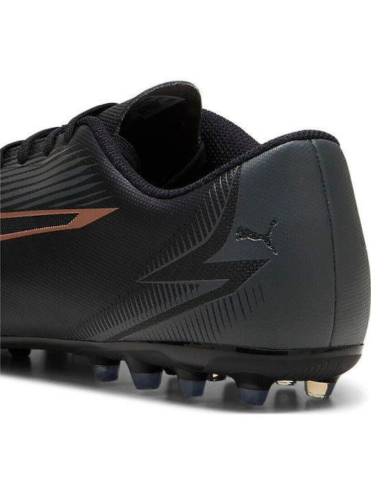 PUMA Ultra Play Ποδοσφαιρικά Παπούτσια με Τάπες MG Μαύρα