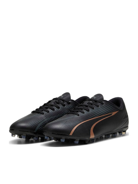 PUMA Ultra Play Ποδοσφαιρικά Παπούτσια με Τάπες MG Μαύρα