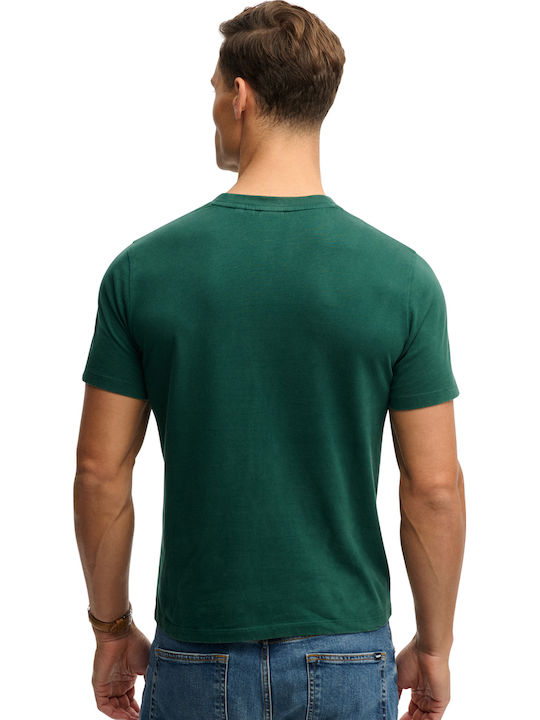 Herrenblusen T-Shirts Kurzarm Grün