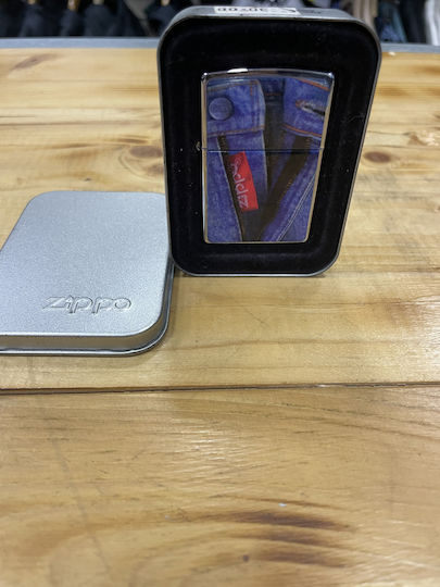 Zippo Brichetă cu Flacără în Culoare Albastră