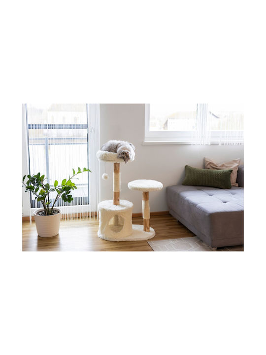Kerbl Stâlp Pentru Zgâriere Alb 60x40x92cm