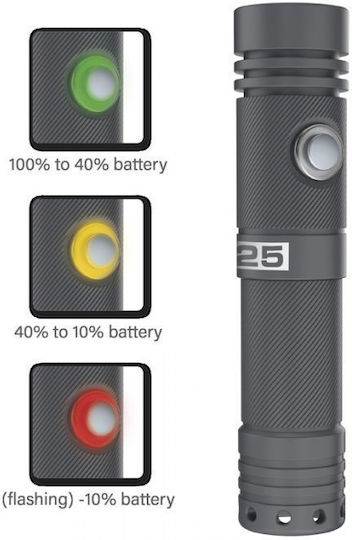 Seac Rechargeable LED Diving Safety Light with 1000 Lumen Brightness for Depths up to 100m