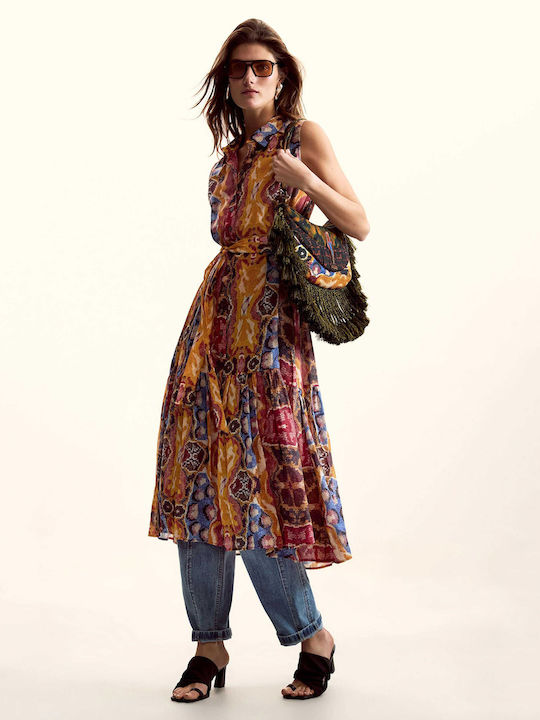 Summer Midi Shirt Dress Tutti Fruti