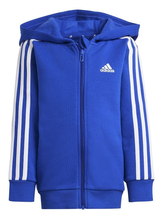 Fleece Παιδική Φούτερ Ζακέτα με Κουκούλα και Τσέπες Μπλε Lk 3s Fl