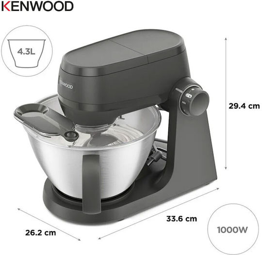 Kenwood Stand Mixer 1000W with Stainless Bowl 1.7lt