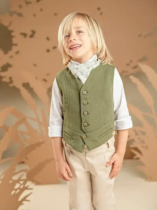 Baby Bloom Baptism Suit Beige Baby Bloom Baptism Suit Beige