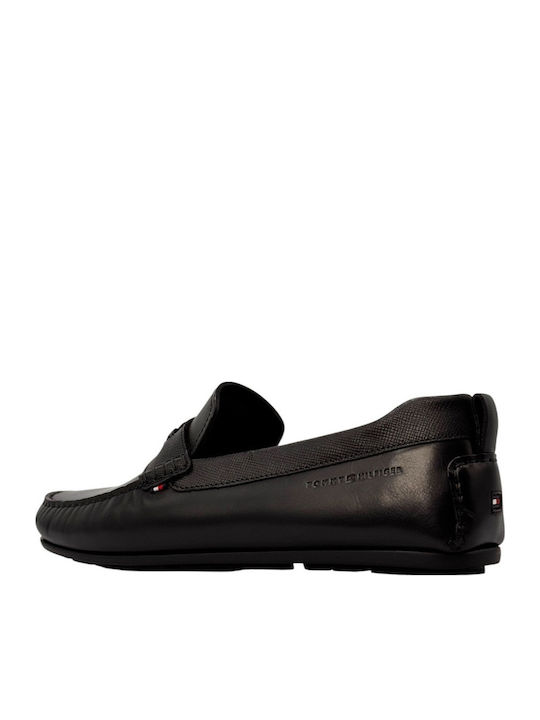 Leder Herren Mokassins in Schwarz Farbe
