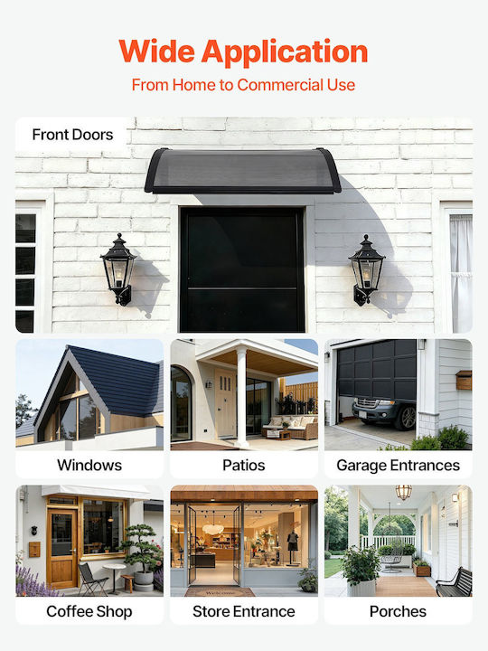 Vevor Polycarbonate Capony Roof