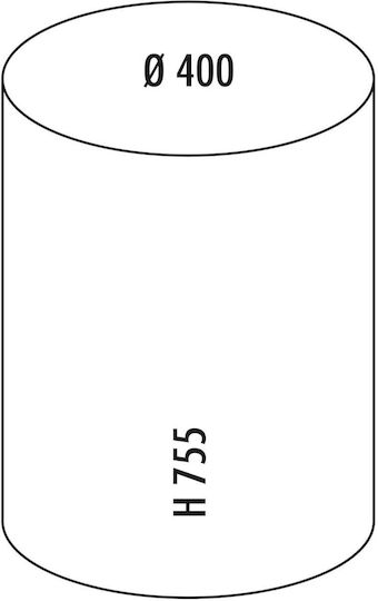 Wesco Plastic Waste Bin 50lt Gray