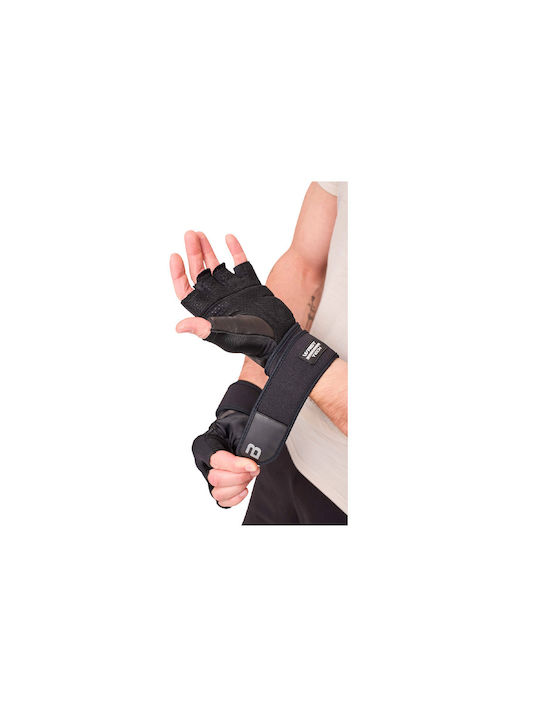 Biotech USA Men's Sports Gym Gloves Black