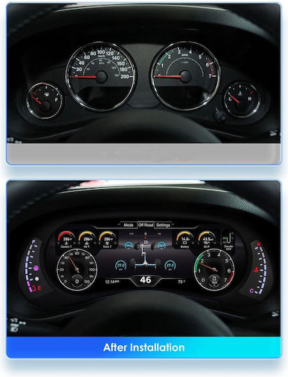 Digital Iq Ddd 295_dc 12.3in Digital Cluster Jeep Wrangler Jk Mod 2011-2017