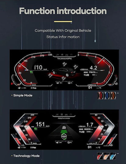 Digital Iq Ddd 954_dc Cluster Digital 10in Bmw Seria 3 E90-e91-e92-e93 Mod 2005-2012