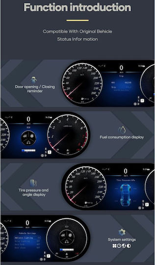 Digital Iq Dgu 984_dc 12.3in Digital Cluster Mercedes C Class W204 Mod 2008-2011 Ntg4.0