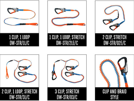 Elastischer Sicherheitsgürtel 2 Clips 1 Verbindung