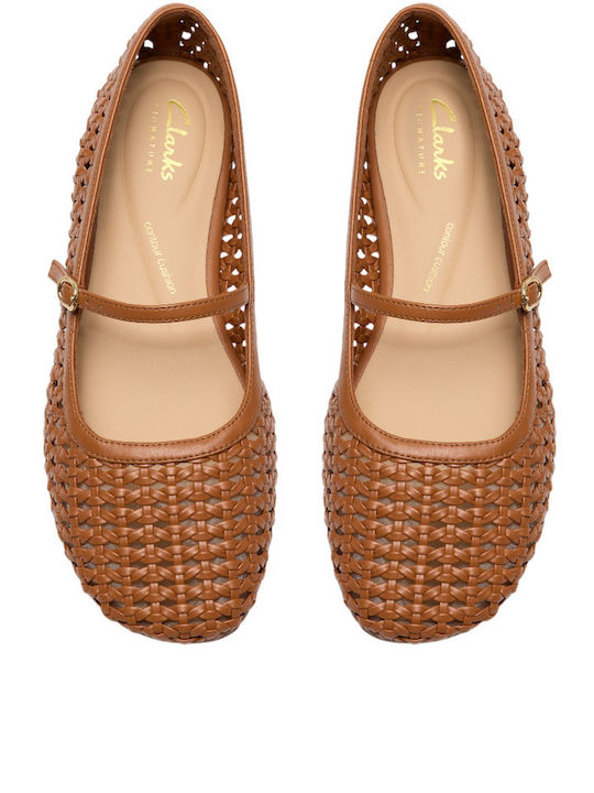 Livia Women's Ballerina Shoes in Brown Colour