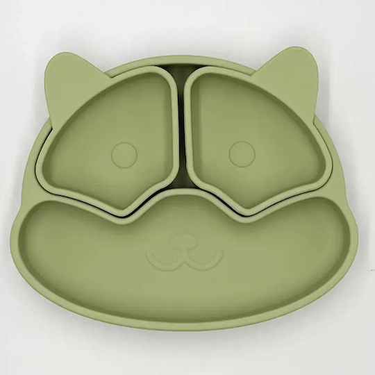 Pandaboo Toddler Silicone Food Plate Pink