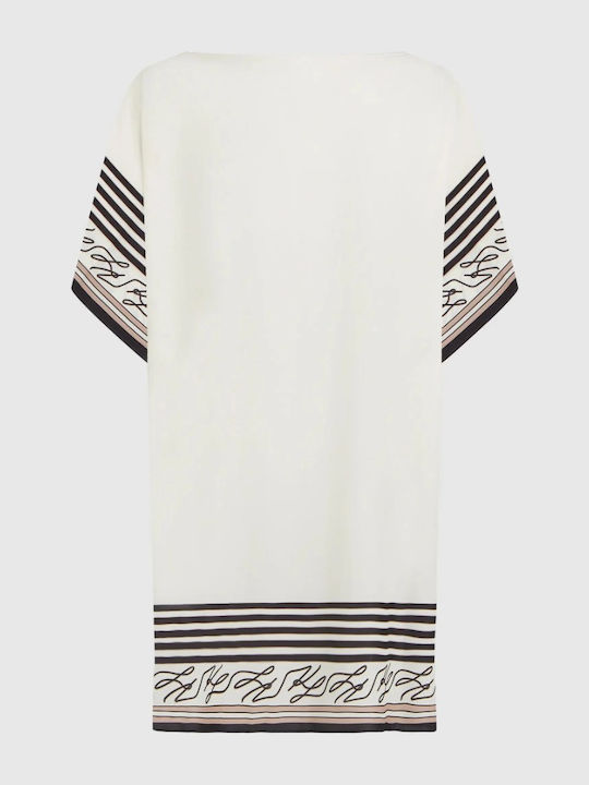 Karl Lagerfeld Caftan De Plajă Pentru Femei Ecru