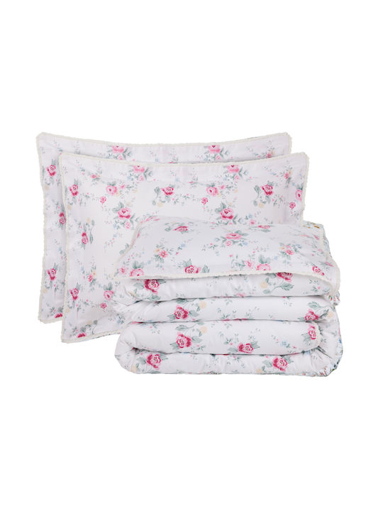 Das Home 1718 Coverlet Super King Cotton Satin Multicolour 230x240cm