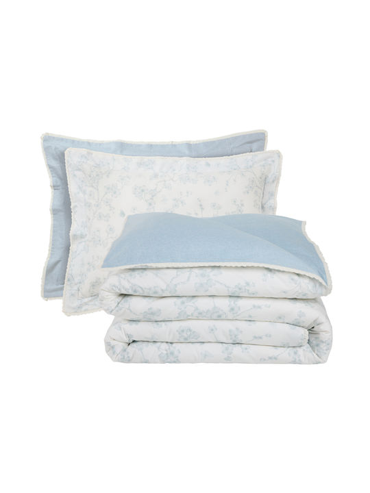 Das Home 1714 Coverlet Double Cotton Satin Cream 230x240cm
