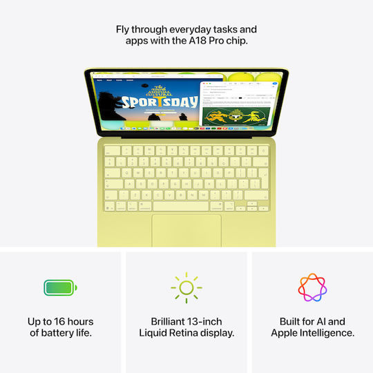 Apple MacBook Neo 13" IPS Retina Display (A18 Pro-6‑Core/8GB/256GB SSD/5‑Core GPU) Citrus (GR Keyboard)