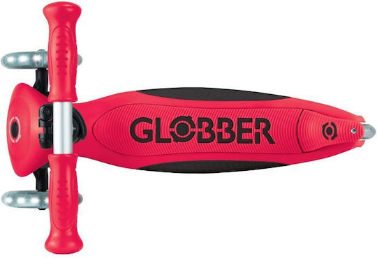 Globber Kids Scooter Primo Lights V2 3-Wheel for 2+ Years Red
