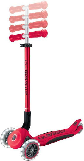Globber Kids Scooter Primo Lights V2 3-Wheel for 2+ Years Red