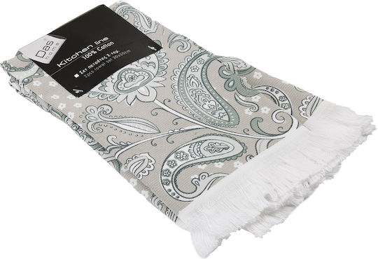 Das Home 0890 Ποτηρόπανο σε Γκρι Χρώμα 30x50cm 2τμχ Das Home 0890 Ποτηρόπανο σε Γκρι Χρώμα 30x50cm 2τμχ