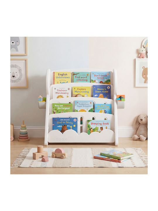 Floor Bookcase Wooden White