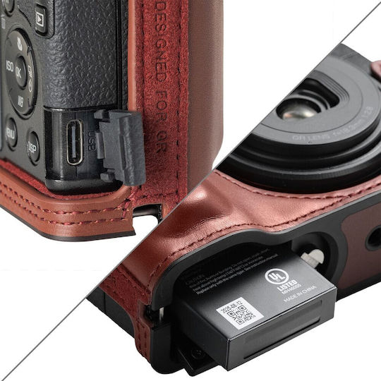 Smallrig Leather Half-case Wrist Strap Ricoh Gr Iv Red