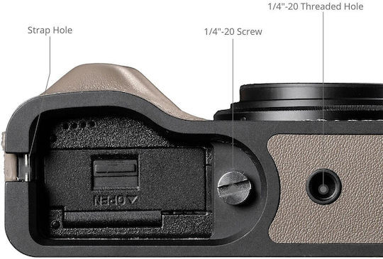 Smallrig Lederriemen Halbfalle Handgelenkriemen Ricoh Gr Iv Grau