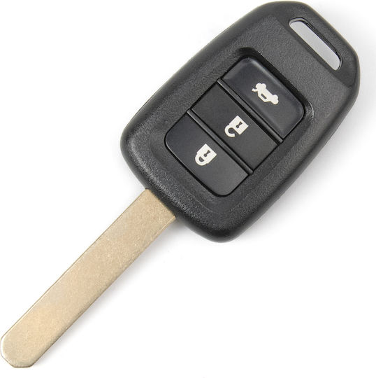 Калъф за Ключ за Автомобил Honda Civic City Accord Нерязано Hon66 3 Бутона