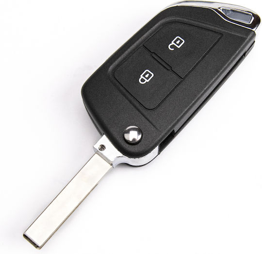 Κέλυφος Κλειδιού Αυτοκινήτου Peugeot 307 308 407 Citroen C2 C3 C6 Jumpy Κιτ Μετατροπης