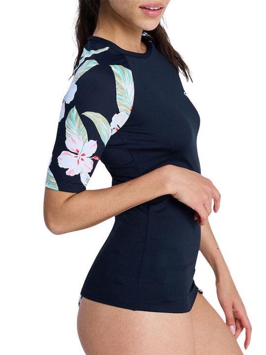 Roxy The Classic UPF 50+ Women Short Sleeve Sun Protection Shirt Blue