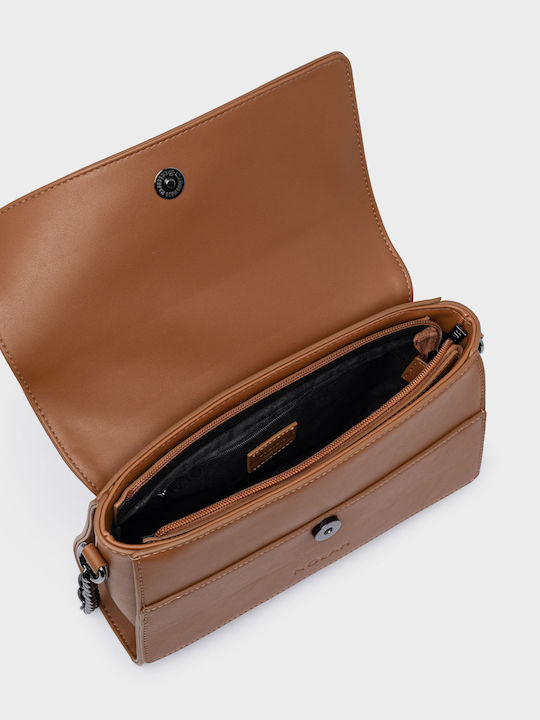 Eva Damen Schultertasche Braun
