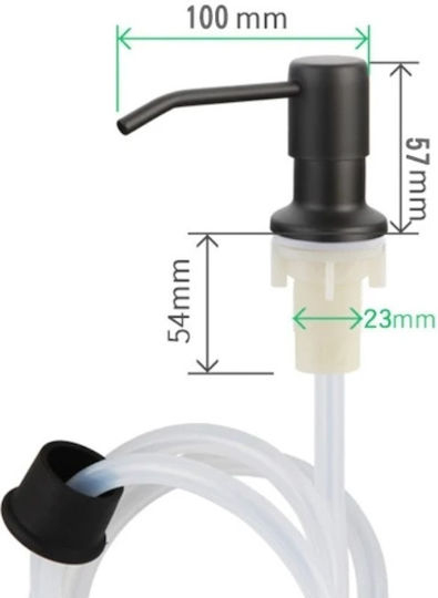 Jofel Eingebauter Dispenser für die Küche Metallisch Schwarz