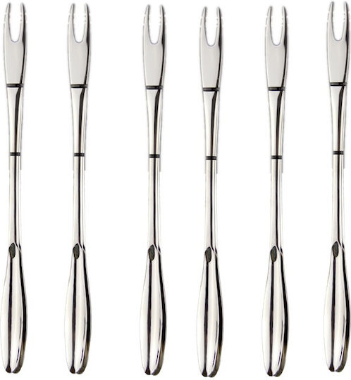 Raki Set Gabeln Für Tisch Inox Silber 6Stücke Raki Set Gabeln Für Tisch Inox Silber 6Stücke