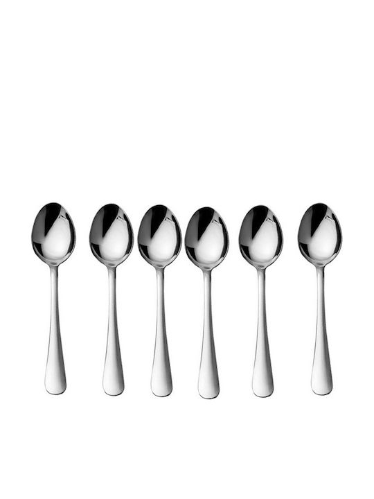 Raki Set Linguri Cafea / Ceai Inox Argintii 6 Bucăți