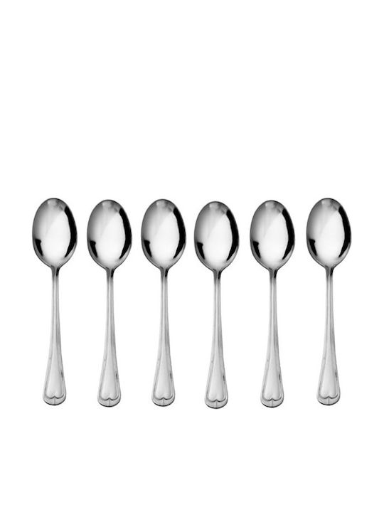 Raki Set Linguri Cafea / Ceai Inox Argintii 6 Bucăți