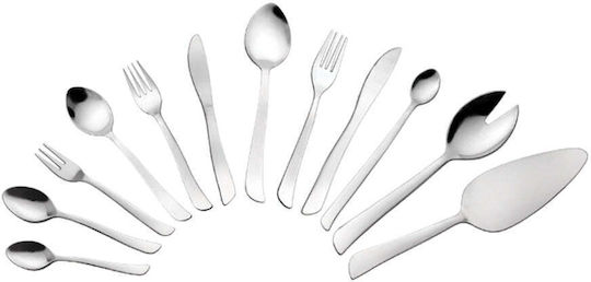 Raki Set Linguri Inox Argintii 6 Bucăți