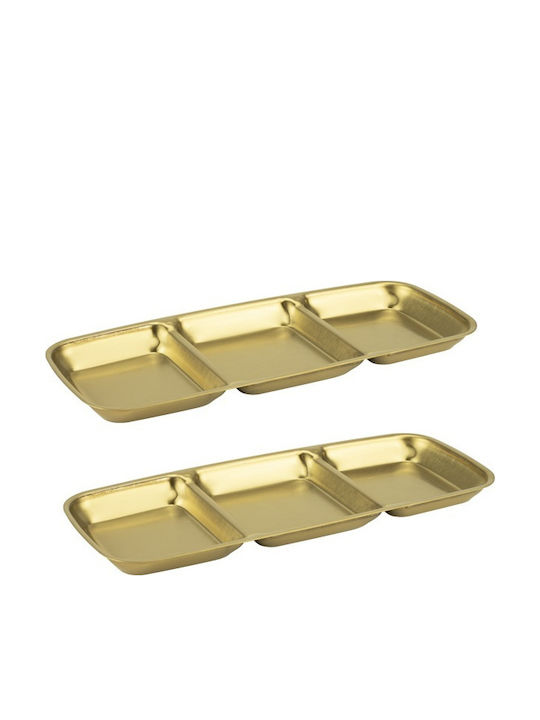 Raki Gold Inox Ορντεβιέρα 3 Θέσεων Γκρι Ø22.5cm Raki Gold Inox Ορντεβιέρα 3 Θέσεων Γκρι Ø22.5cm