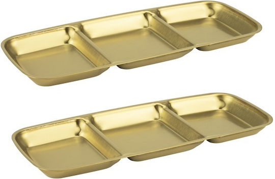 Raki Gold Inox Suporturi și Tavă Pentru Turn De Desert 3 Locuri Gri Ø22.5cm