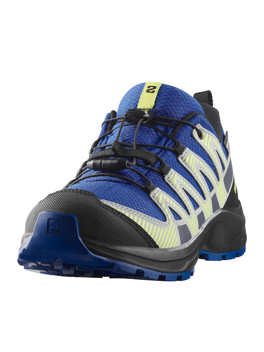 Kids Hiking Shoes Xa Pro V8 Waterproof Blue