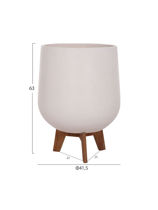 HomeMarkt Σετ 3 Γλάστρες Ξύλινες Λευκό HomeMarkt Σετ 3 Γλάστρες Ξύλινες Λευκό