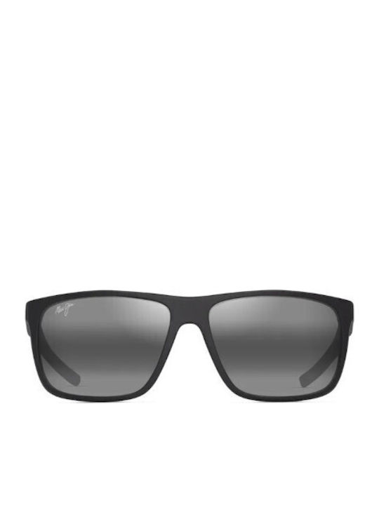 Maui Jim Men's Sunglasses With Grey Horn-Rimmed Frame And Grey Lens 598-02