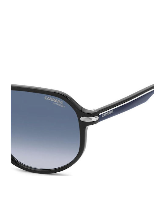 Carrera Unisex Sunglasses with Black Horn-Rimmed Frame and Grey Lenses 375/S D51/08