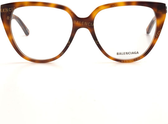 Balenciaga Women's Acetate Butterfly Frame Brown Tortoise BB0129O-002