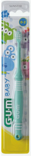 GUM Baby Toothbrush for 0m+ Light Green and White