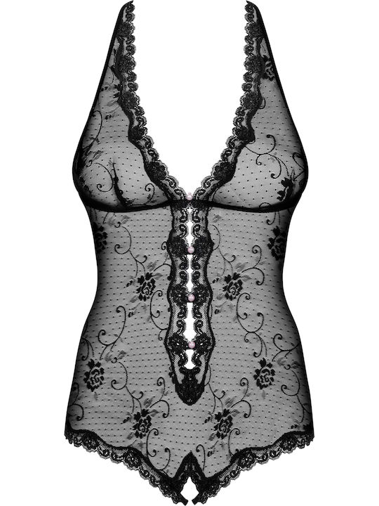 Obsessive Fiorenta Sexy Bodysuit Black